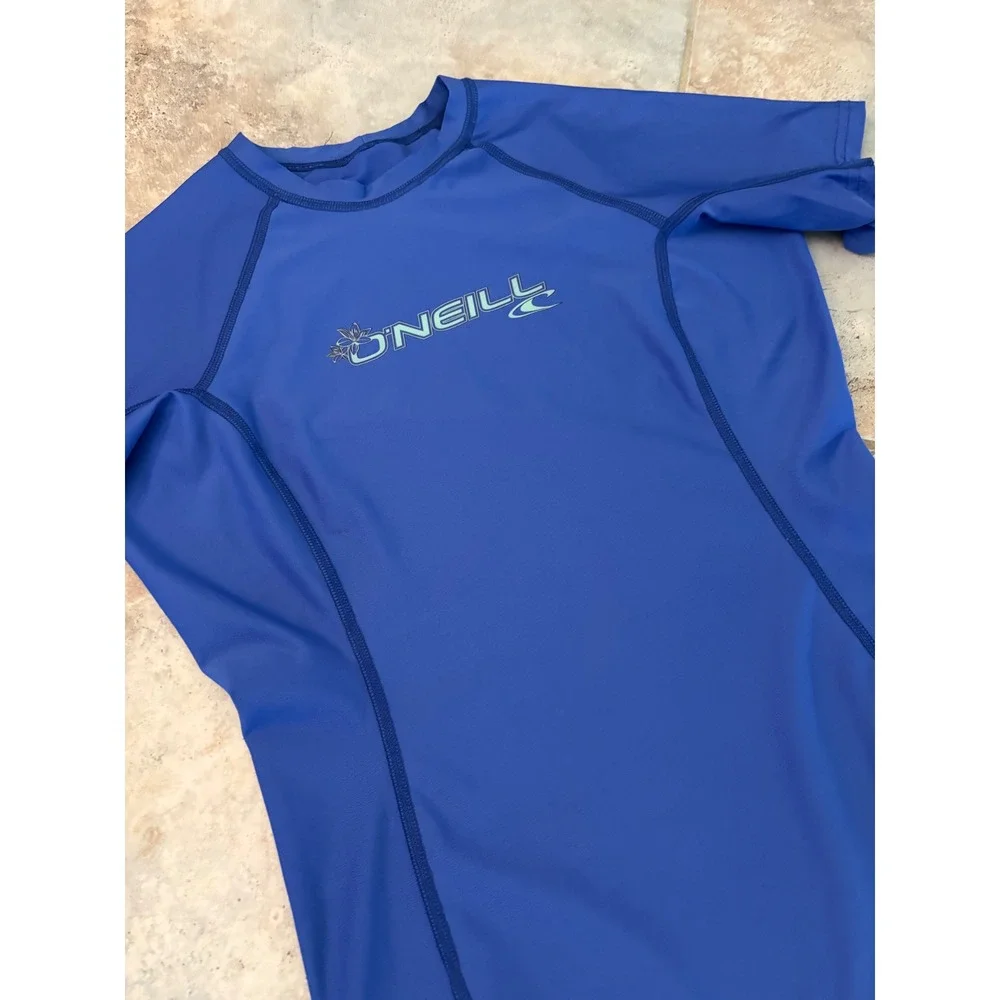 O'Neill Rash Guard Short Sleeve Women's Medium Swim Surf UPF 50 Sun Protection